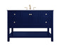 48 inch Single bathroom vanity in Blue