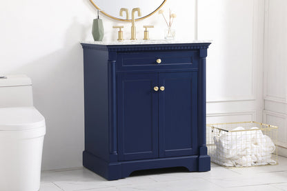 30 inch Single bathroom vanity in  Blue