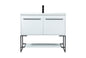 40 inch Single bathroom vanity in white
