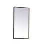 Pier 20x36 inch LED mirror with adjustable color temperature 3000K/4200K/6400K in black
