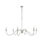Rohan 54 inch chandelier in Polished Nickel