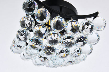 Corona 10 inch black flush mount