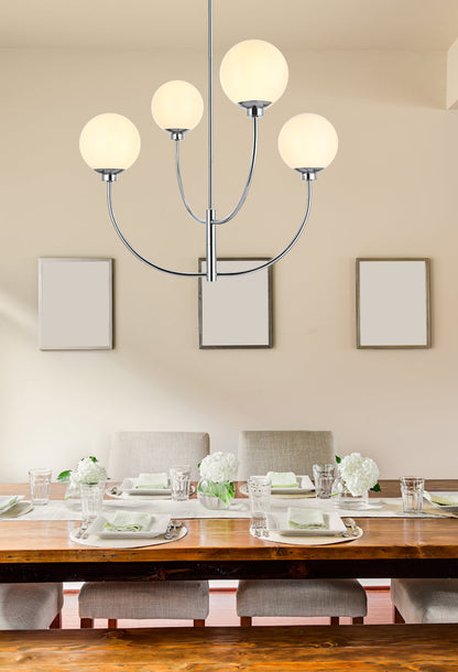 Nyomi 30 inch chandelier in Chrome