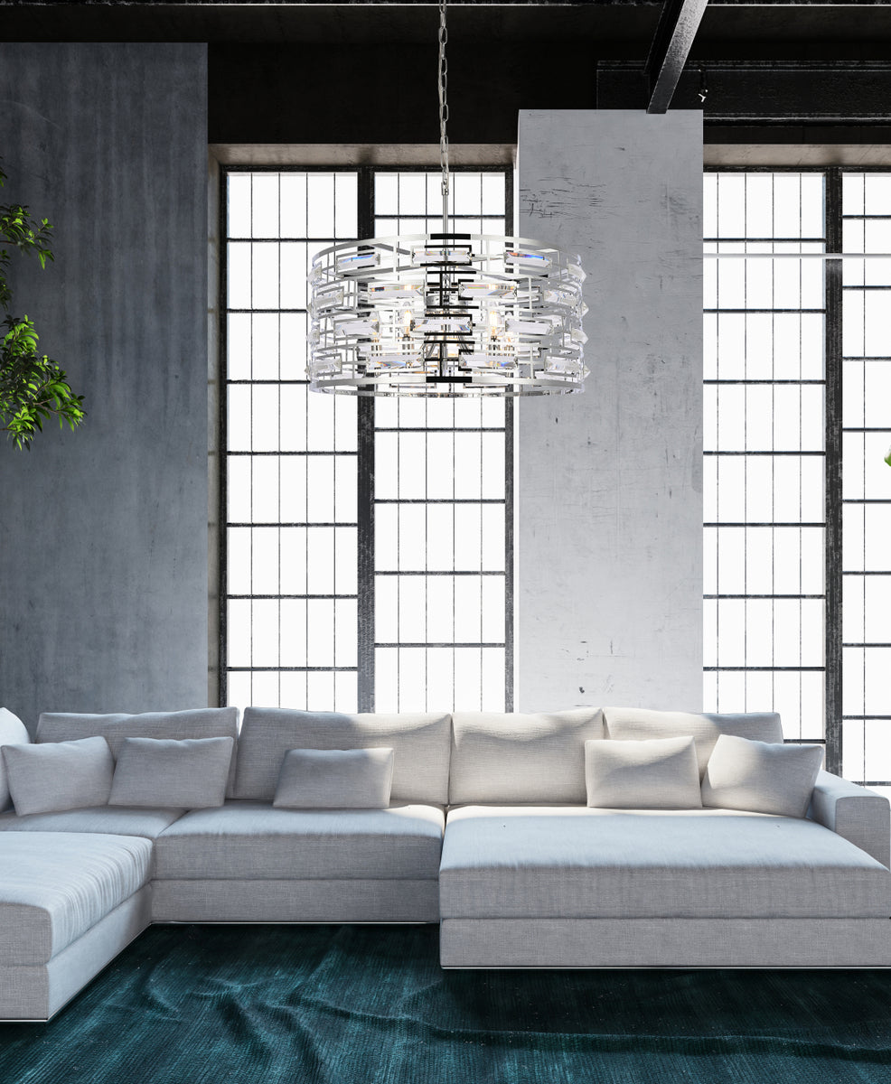 Kennedy 24 inch pendant in chrome