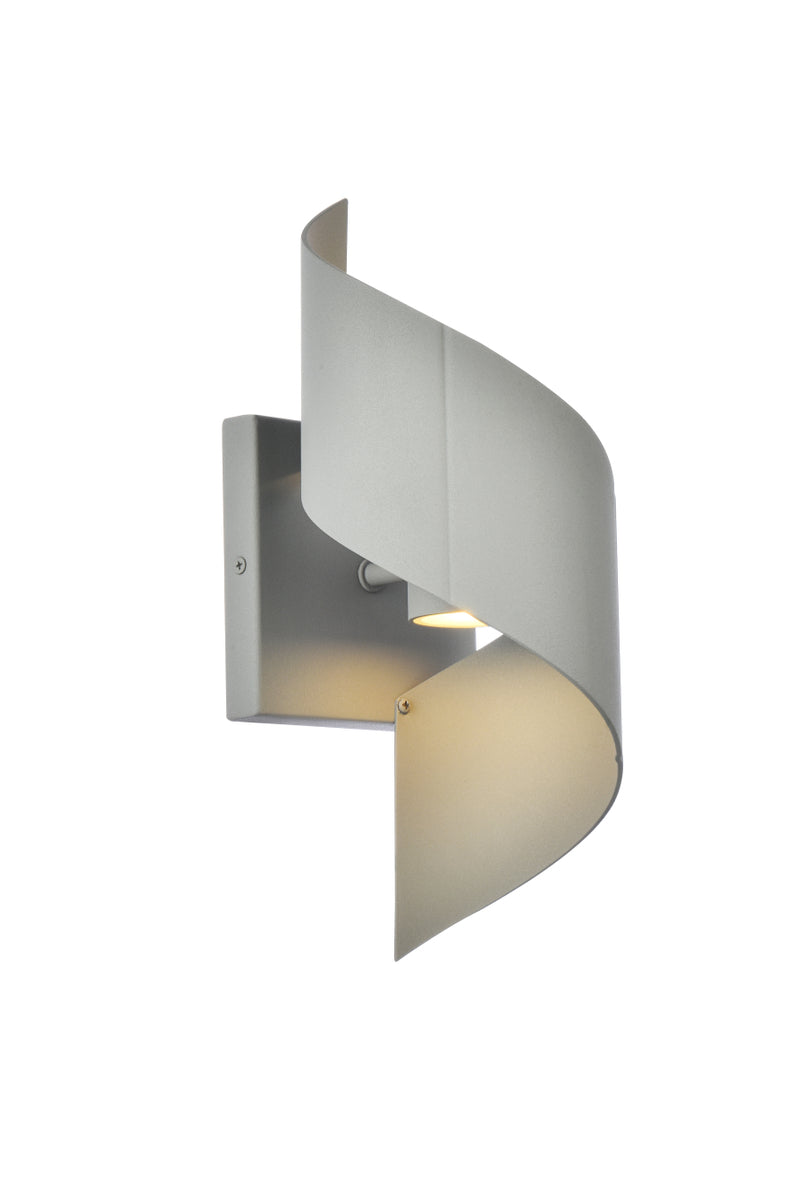 Raine Integrated LED wall sconce  in silver