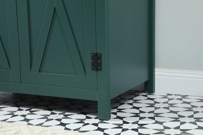 30 inch Single bathroom vanity in green