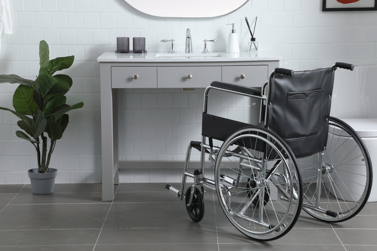42 Inch ADA Compliant Bathroom Vanity In Grey
