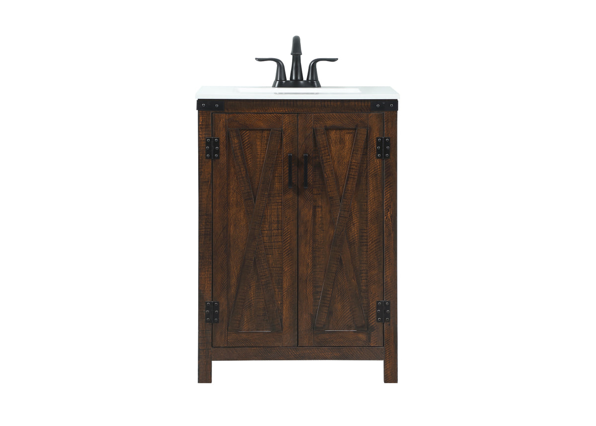 24 inch Single bathroom vanity in expresso
