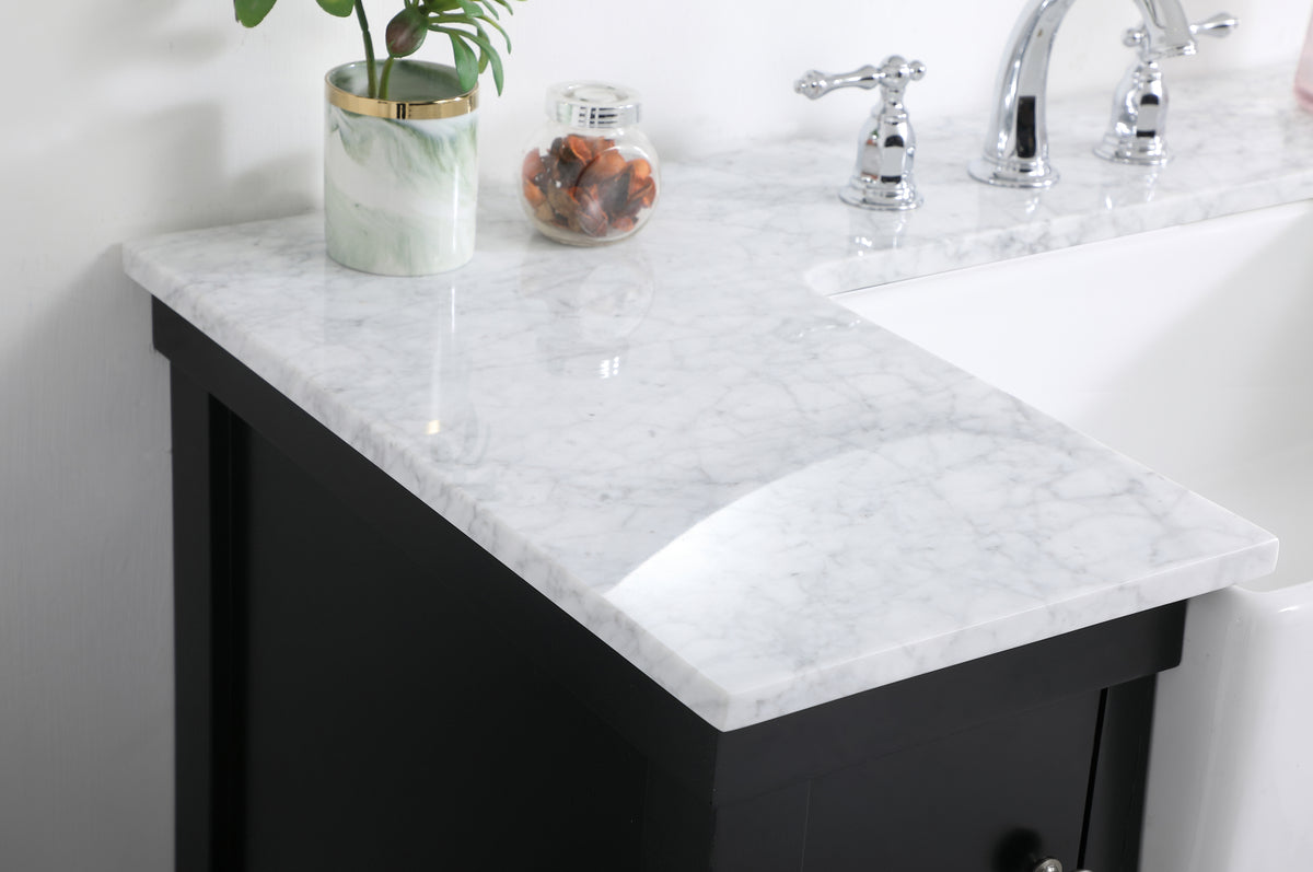42 inch Single bathroom vanity in black