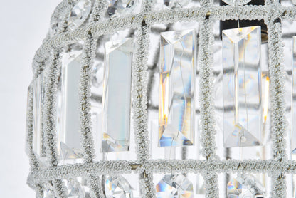 Olivia 1 light Dark Bronze Pendant Clear Royal Cut Crystal