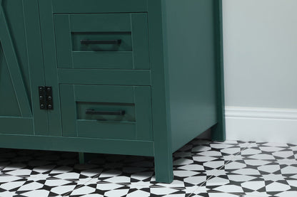 48 inch Single bathroom vanity in green