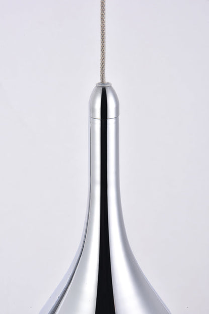 Amherst Collection LED 3-light chandelier 24in x 4in x 9in chrome finish