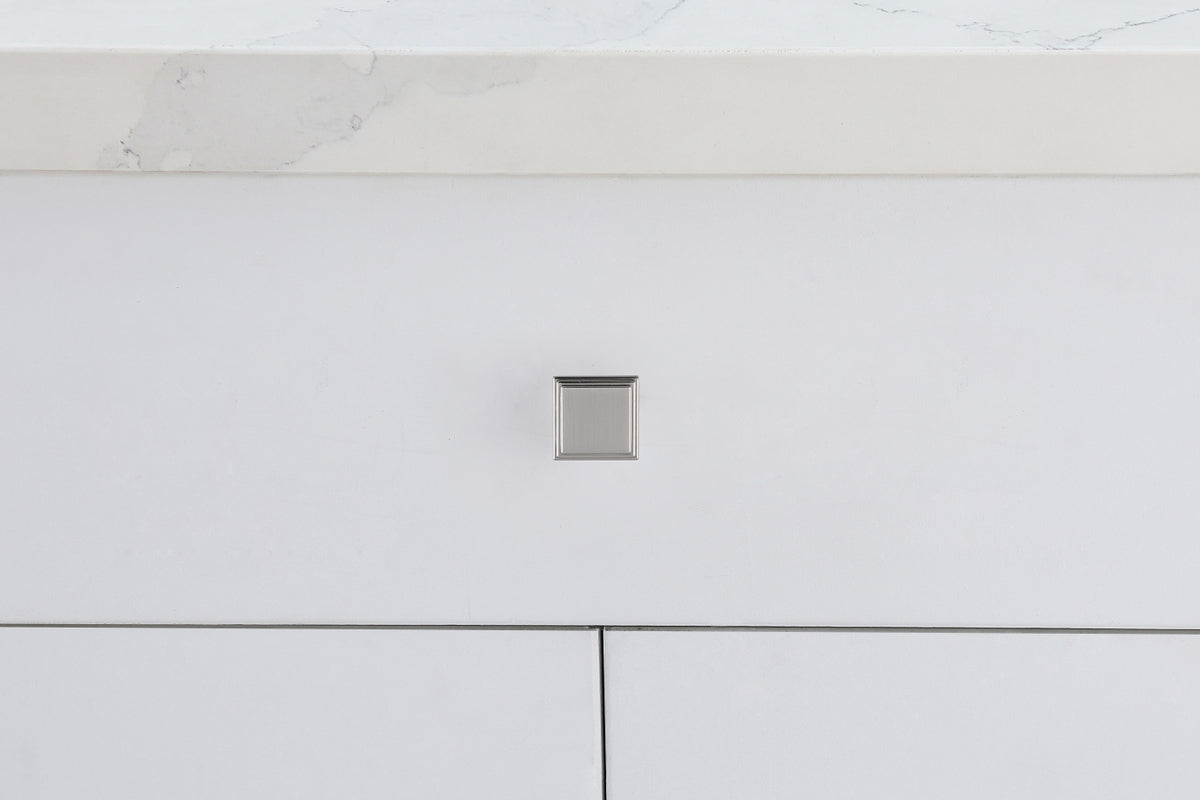 Wilow 1" Brushed Nickel Square Knob Multipack (Set of 10)