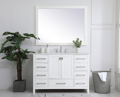 48 inch Single Bathroom Vanity in White