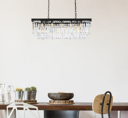 Sydney 12 light Matte Black Chandelier Clear Royal Cut Crystal