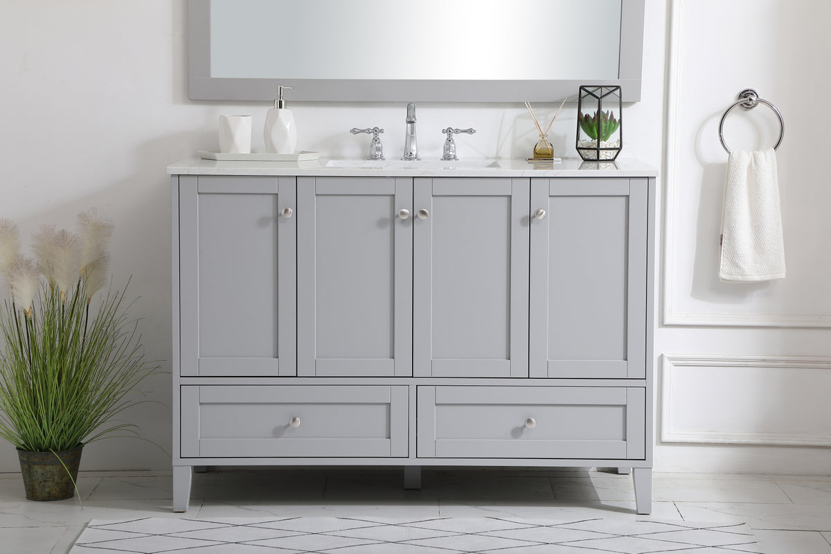 48 inch Single Bathroom Vanity in Grey