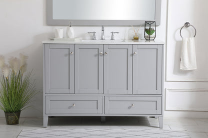 48 inch Single Bathroom Vanity in Grey