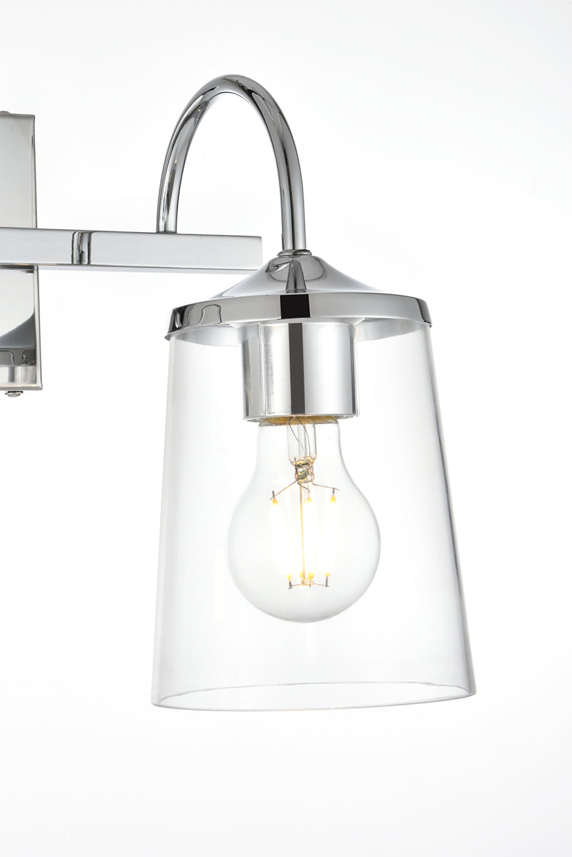 Avani 2 light Chrome and Clear Bath Sconce