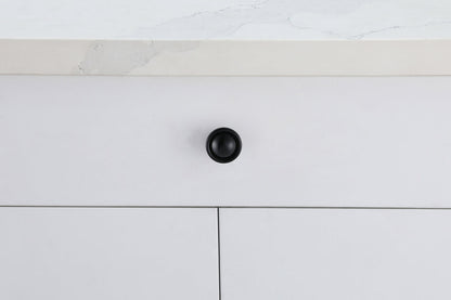 Kadea 1.2" Diameter Matte Black Mushroom Knob Multipack (Set of 10)