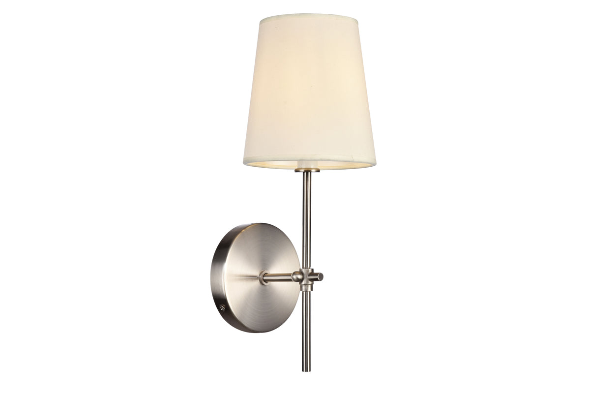 Mel Collection Wall Sconce D5.5 H15 Lt:1 Burnished Nickel Finish