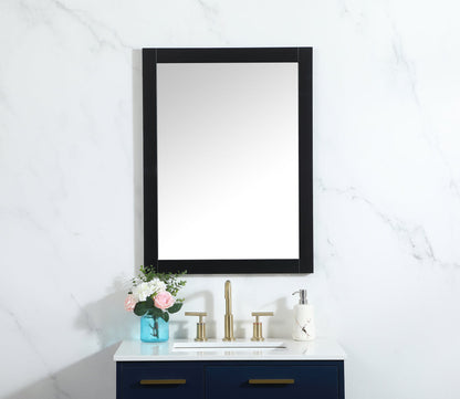 Aqua vanity mirror 24x32 inch in black