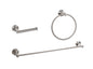 Alma 3-Piece Bathroom Hardware Set in Brushed Nickel