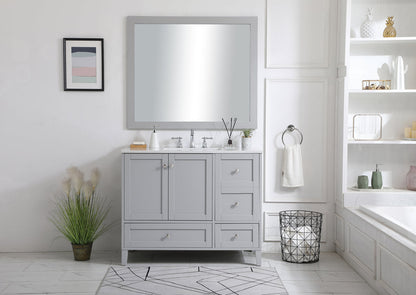42 inch Single Bathroom Vanity in Grey