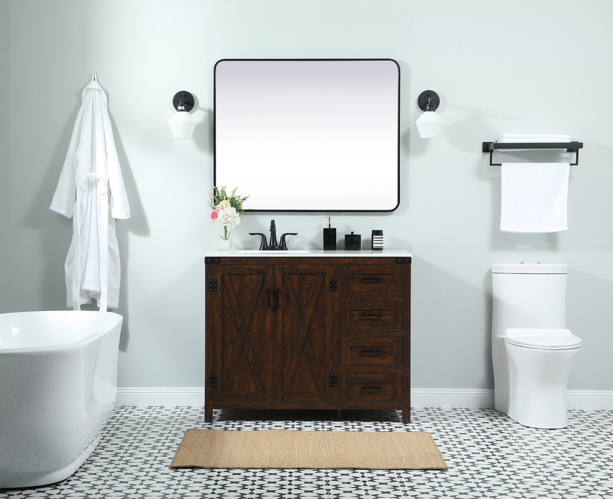 42 inch Single bathroom vanity in expresso