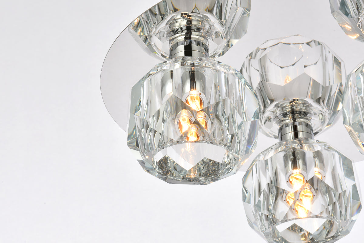 Graham 3 Light Ceiling Lamp in Chrome