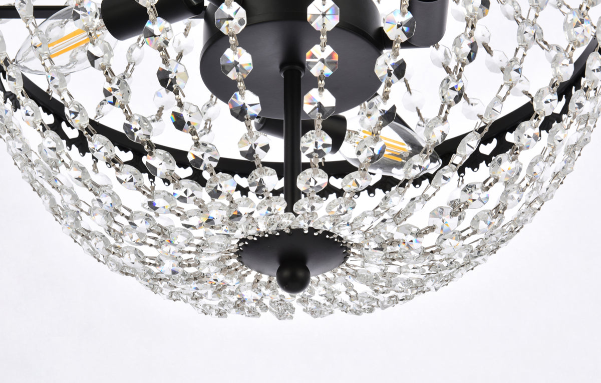 Valeria 14 inch pendant in black
