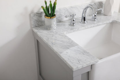 30 inch Single bathroom vanity in grey with backsplash