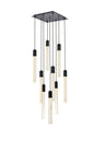 Weston 9 lights pendant in black