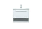 24 inch Single bathroom vanity in white