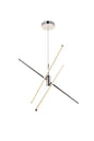 Sonya 3 Light polished Nickel Pendant