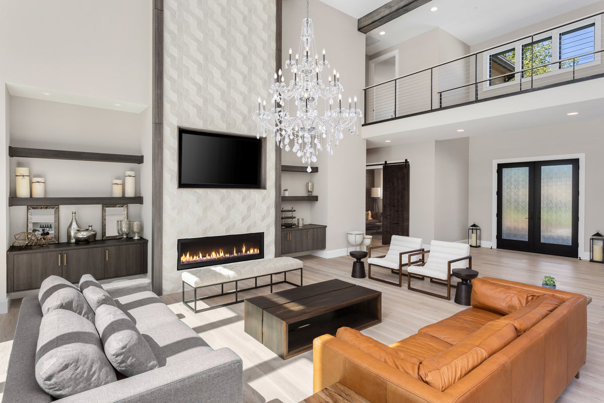 Verona 25 light Chrome Chandelier Clear Royal Cut Crystal