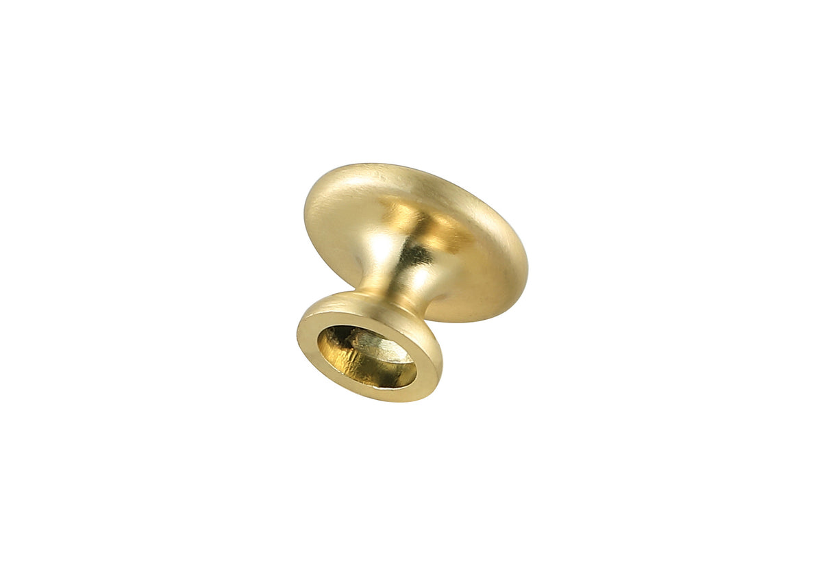 Kadea 1.2" Diameter Brushed Gold Mushroom Knob Multipack (Set of 10)