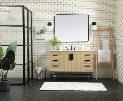48 inch Single bathroom vanity in mango wood