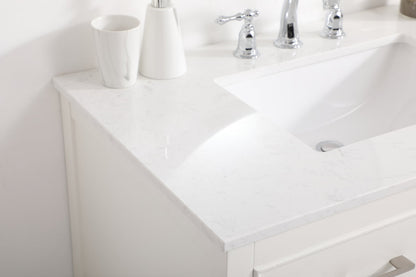 36 inch Single bathroom vanity in white