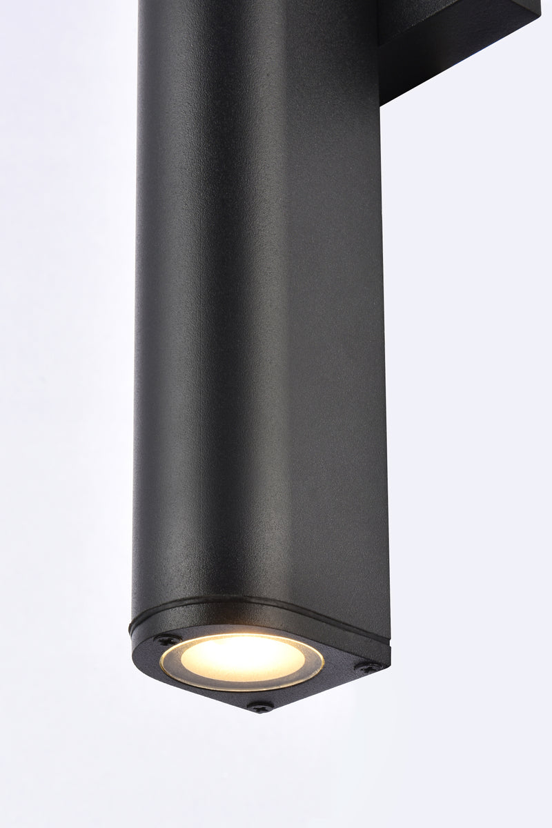 Raine Integrated LED wall sconce in black