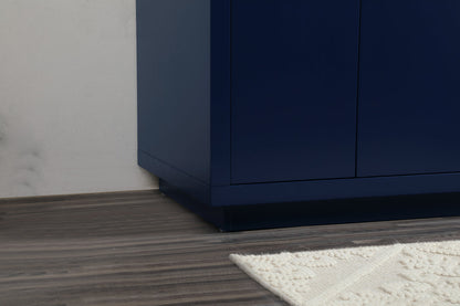 36 inch Single bathroom vanity in blue