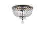 Tranquil 14 inch black flush mount