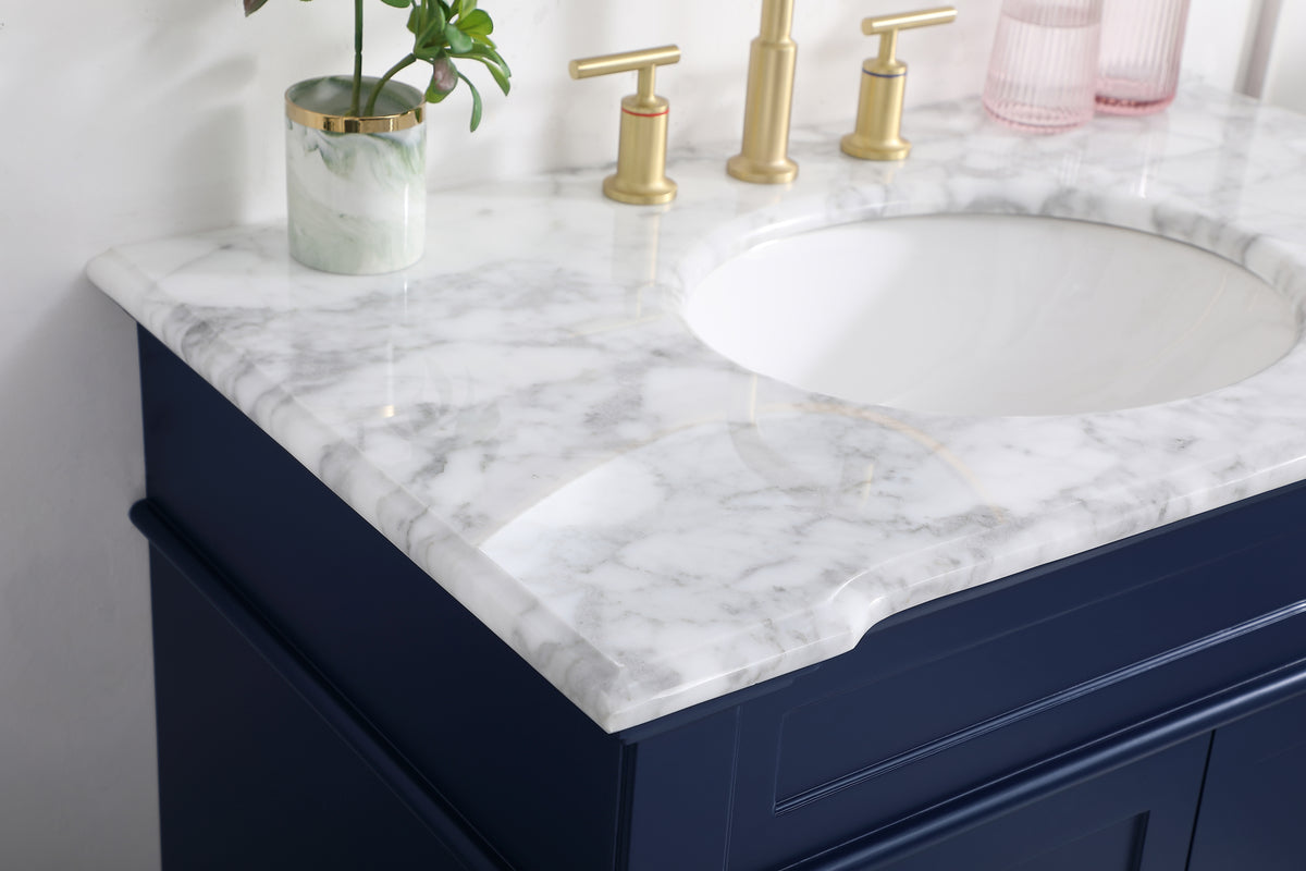 36 inch Single Bathroom Vanity set in Blue