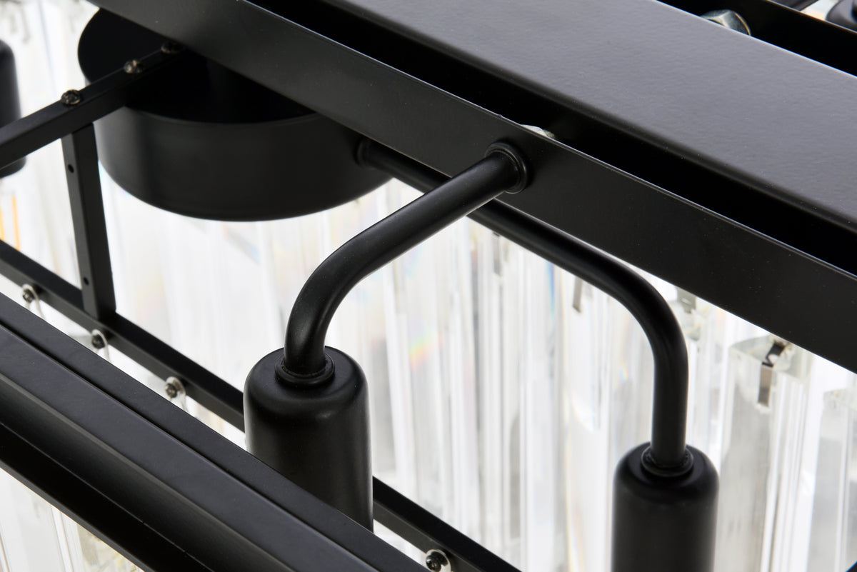 Sydney 12 light Matte Black Chandelier Clear Royal Cut Crystal