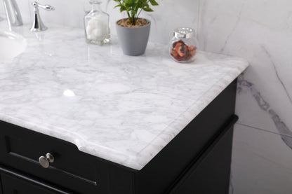 60 inch Single bathroom vanity set in black