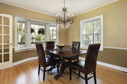 Rosalia 6 light Pewter Chandelier Golden Teak (Smoky) Royal Cut Crystal