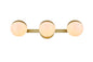 Majesty 3 light Brass and frosted white Bath Sconce