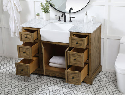 48 inch Single bathroom vanity in driftwood