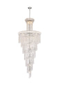 Spiral 32 light Chrome Chandelier Clear Royal Cut Crystal