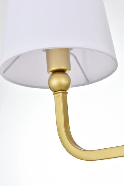 Colson 2 light Brass and Clear Bath Sconce