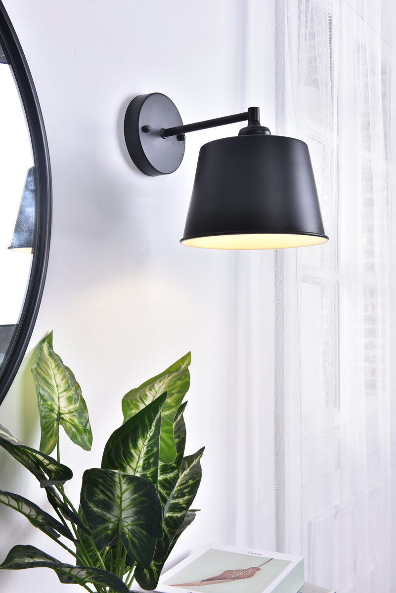 Nota 1 light black Wall Sconce
